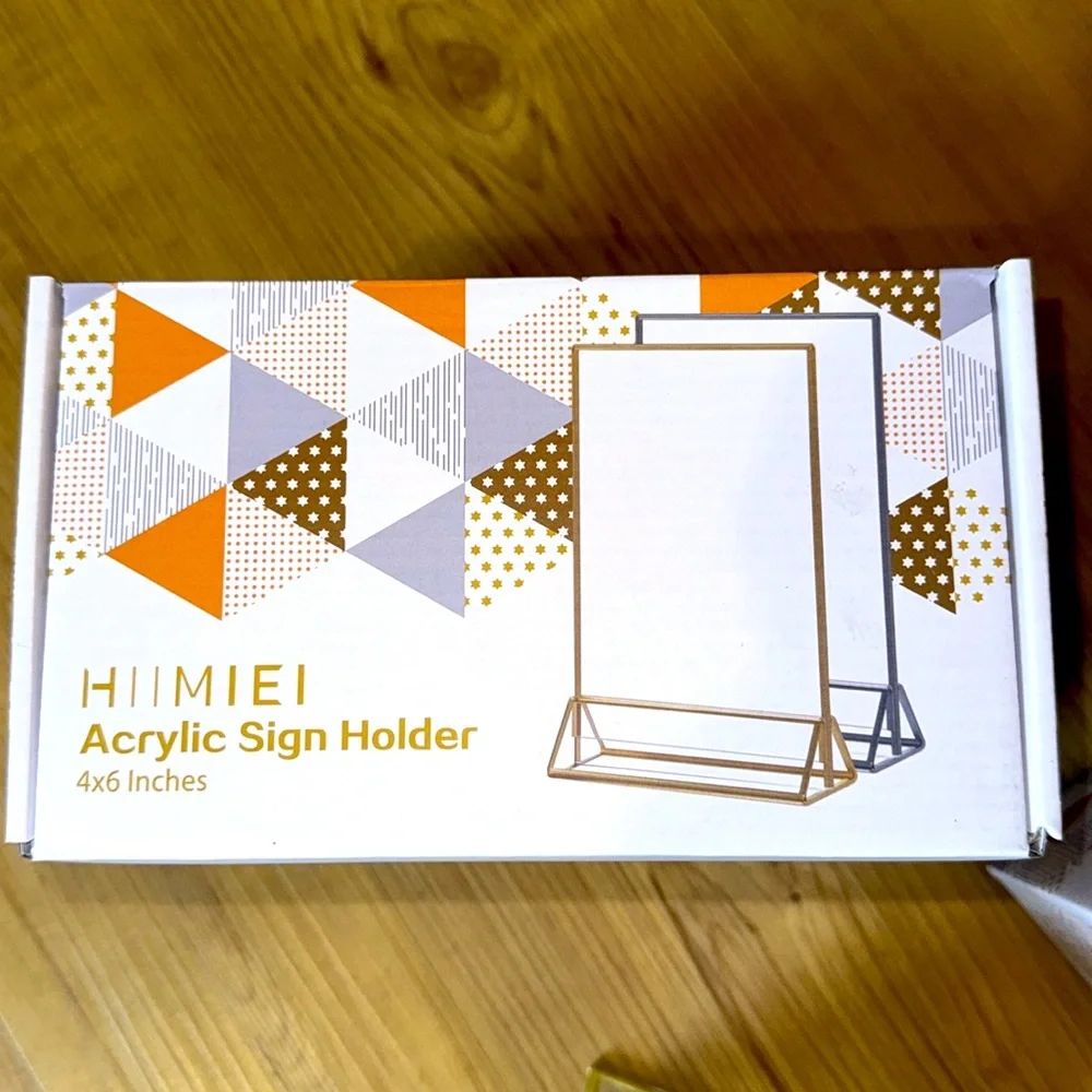 Acrylic Sign Holder 4x6 Set of 14 NEW - Picture 6 of 6